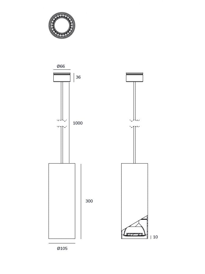 Экструдированный алюминиевый подвесной светильник Exporlux WHEEL TE SU ARCH-00017011 - Вид №1