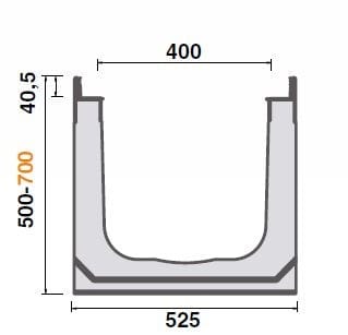 Виброкомпактный бетонный канал GRIDIRON ARCH-00013939 - Вид №1