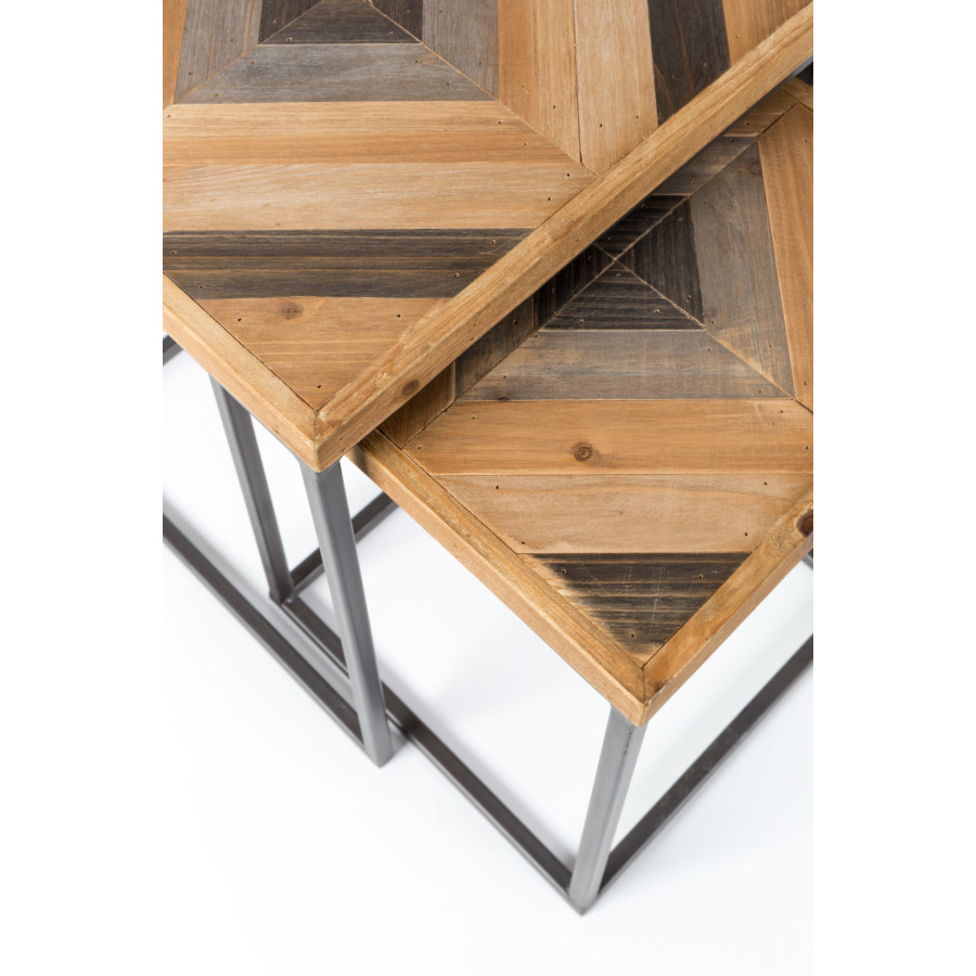 Набор столиков Joy, 2 шт White Label Living 2300118 - Вид №3