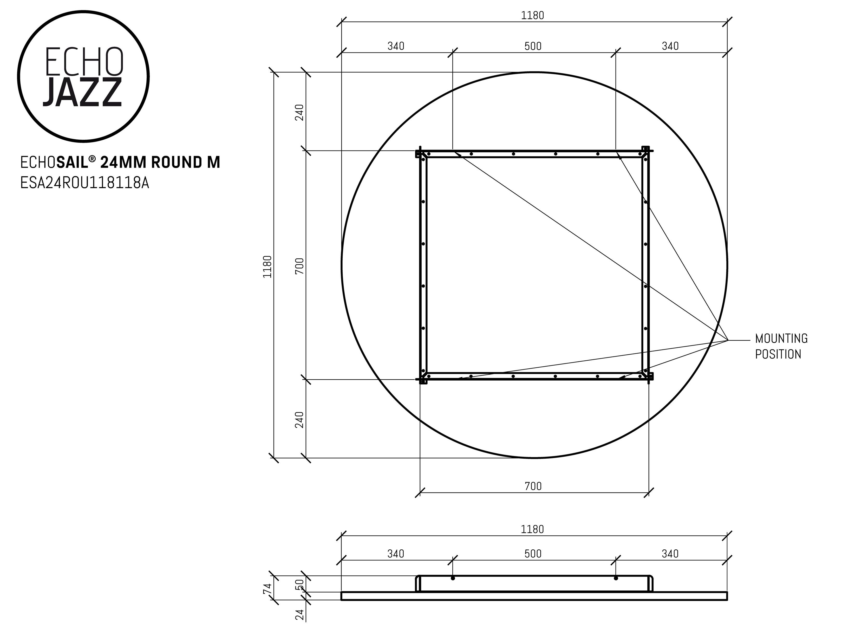 Акустическая подвесная панель из ПЭТ ECHOJAZZ ECHOSAIL® ARCH-00062331 - Вид №17