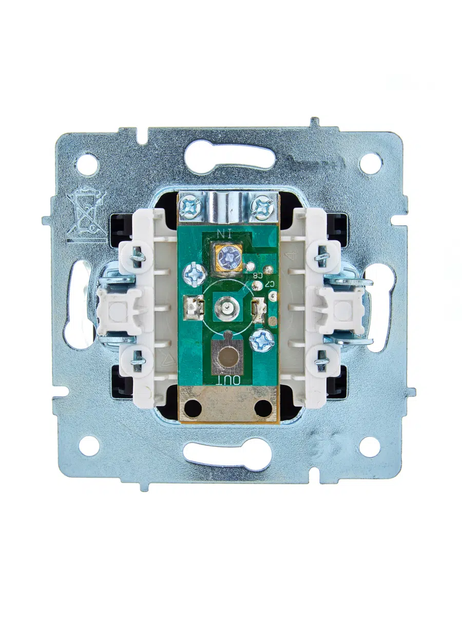 ASTI Розетка ТВ оконечная чёрный бархат механизм LEZARD 7081-4288-130 - Вид №1