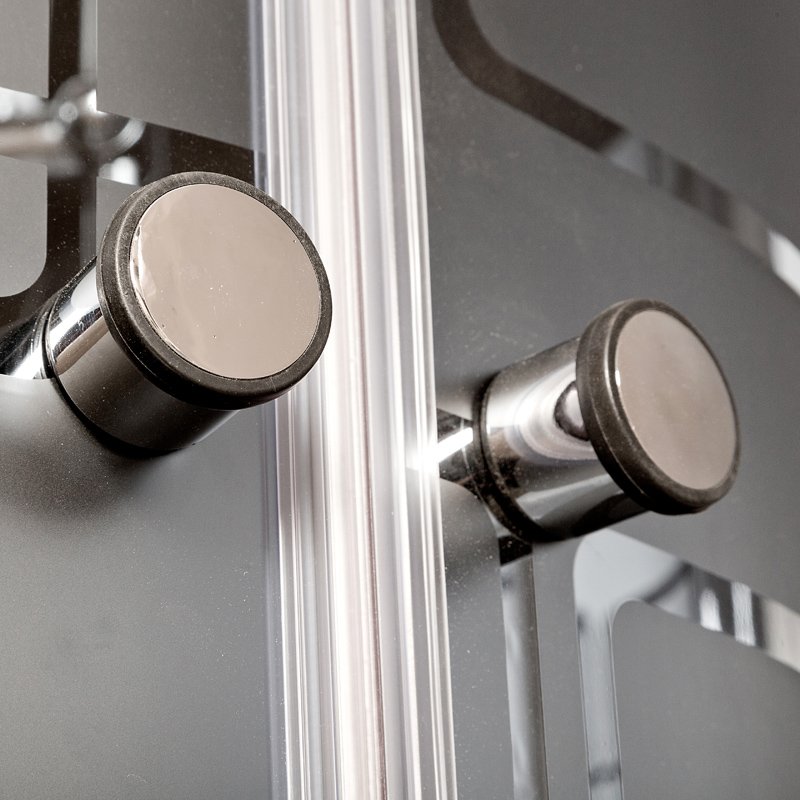 ЕМ1512 L N LED Душевая кабина DETO Серия EM BМ4510 N с гидромассажем BLACK - Вид №9