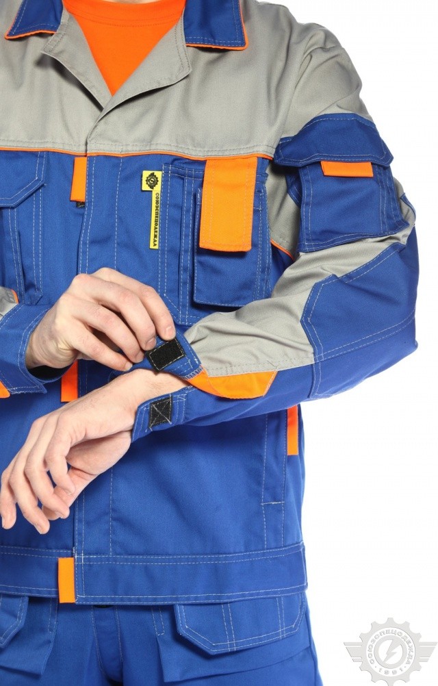 65257 Костюм "Профессионал-2" василек-светло-серый  Летняя спецодежда  размер 64-66/158-164  - Вид №15