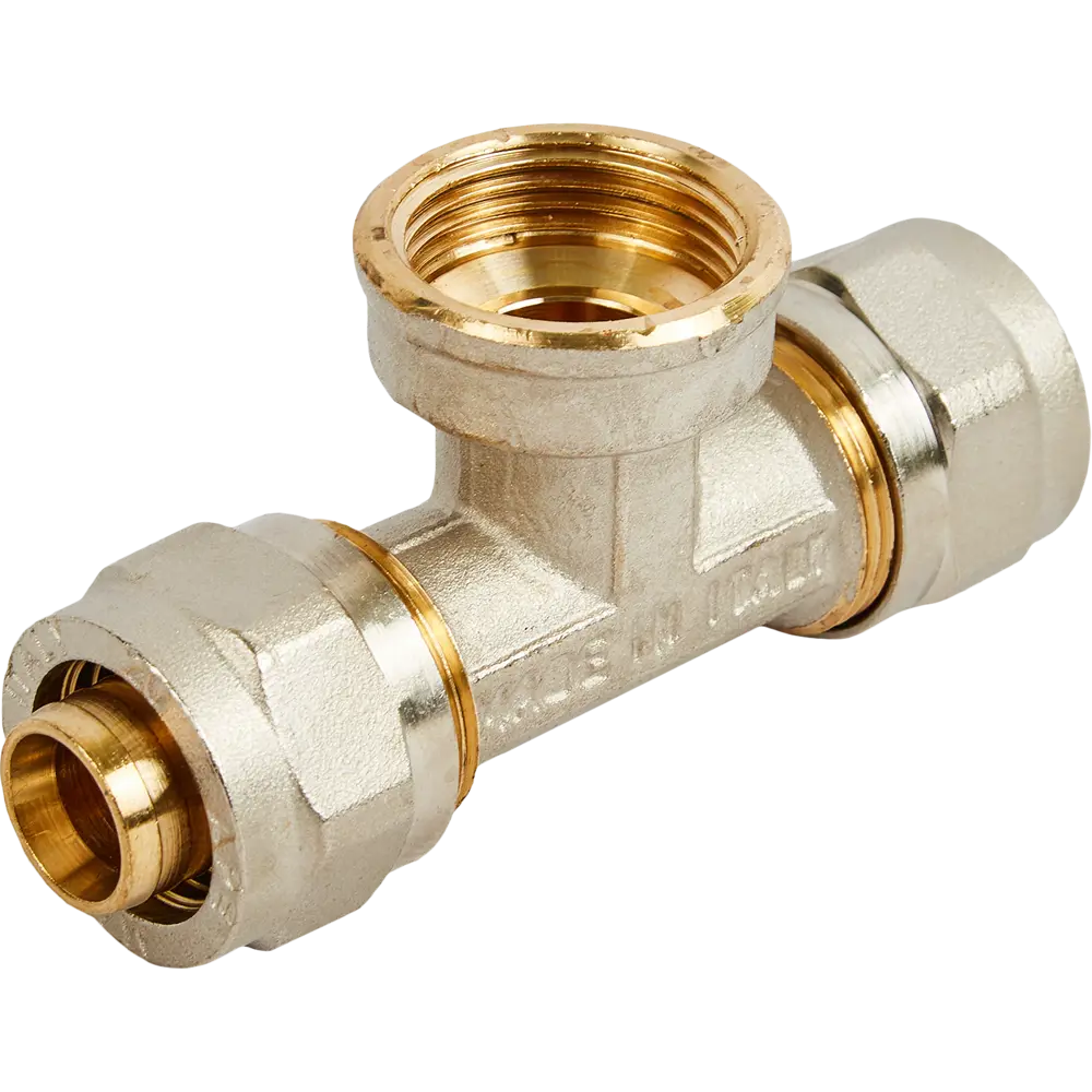 Тройник обжимной Stout 3/4"×20 мм для систем водоснабжения 82306107 STLM-1452676