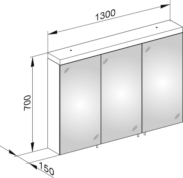 24205171301 Зеркальный шкаф KEUCO Royal Reflex.2 - Вид №3