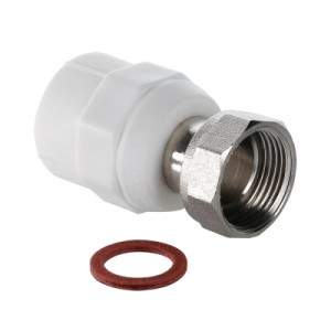 VTp.708.0.02505 Фитинг полипропиленовый с накидной гайкой Valtec 25 мм х 3/4"