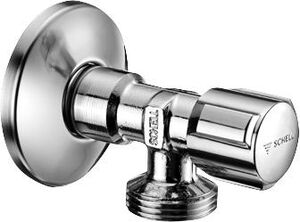 Угловой вентиль Schell Comfort 1/2” х 3/4”, с отражателем, хром