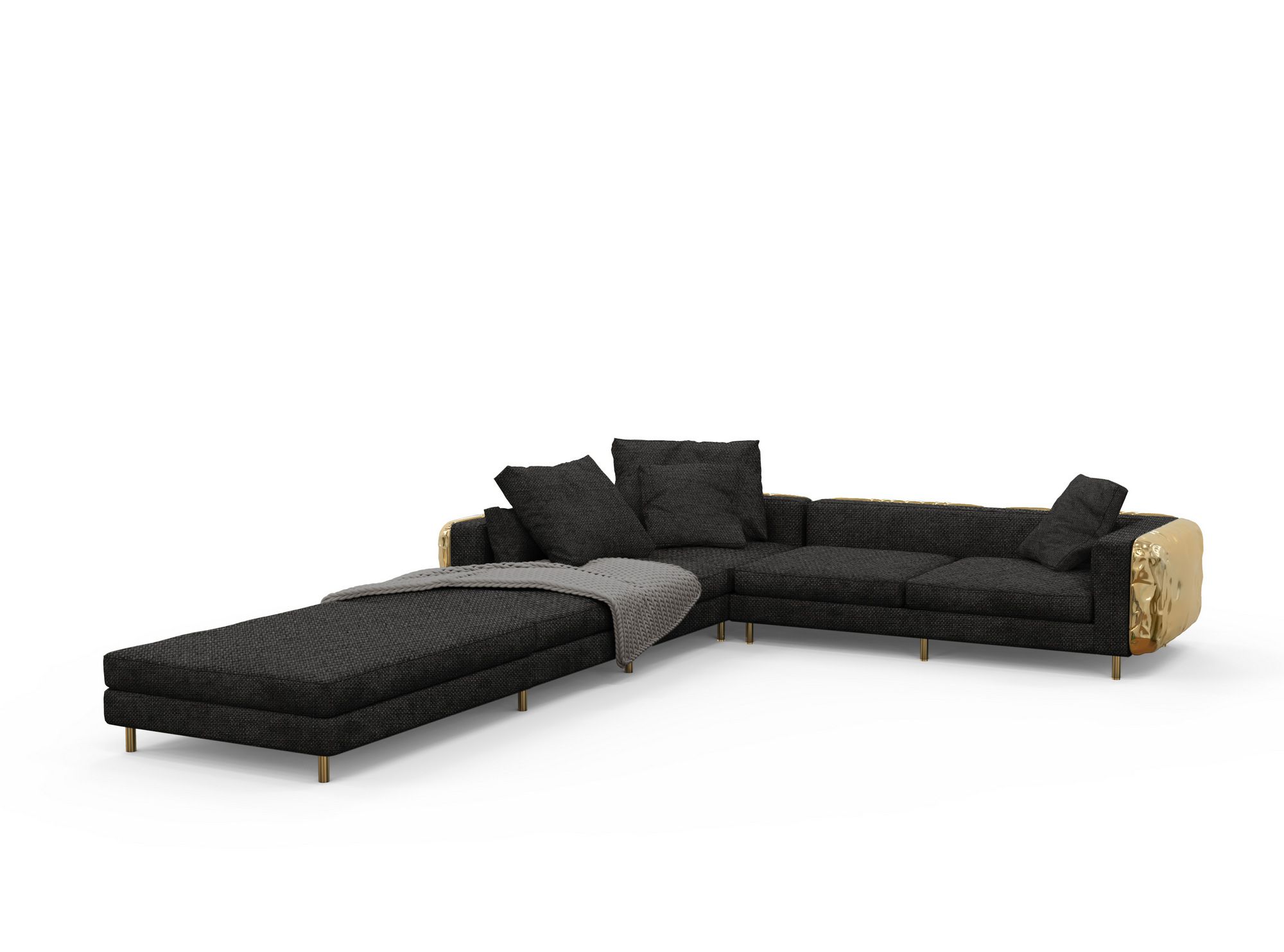 Модульный угловой диван из ткани с полуостровом Boca do Lobo Новые поступления ARCH-00046314 - Вид №8