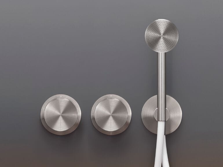 Термостатический смеситель для ванны / душа с 3 отверстиями из нержавеющей стали с ручным душем CEADESIGN GIOTTO ARCH-00094124