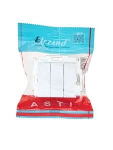 ASTI Выключатель тройной белый механизм