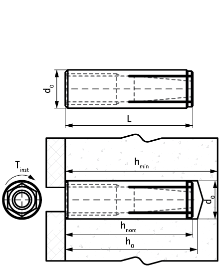 6103708 WDI1 Забивной анкер из нержавеющей стали стандартный забивной анкер из нержавеющей стали walraven  - Вид №1