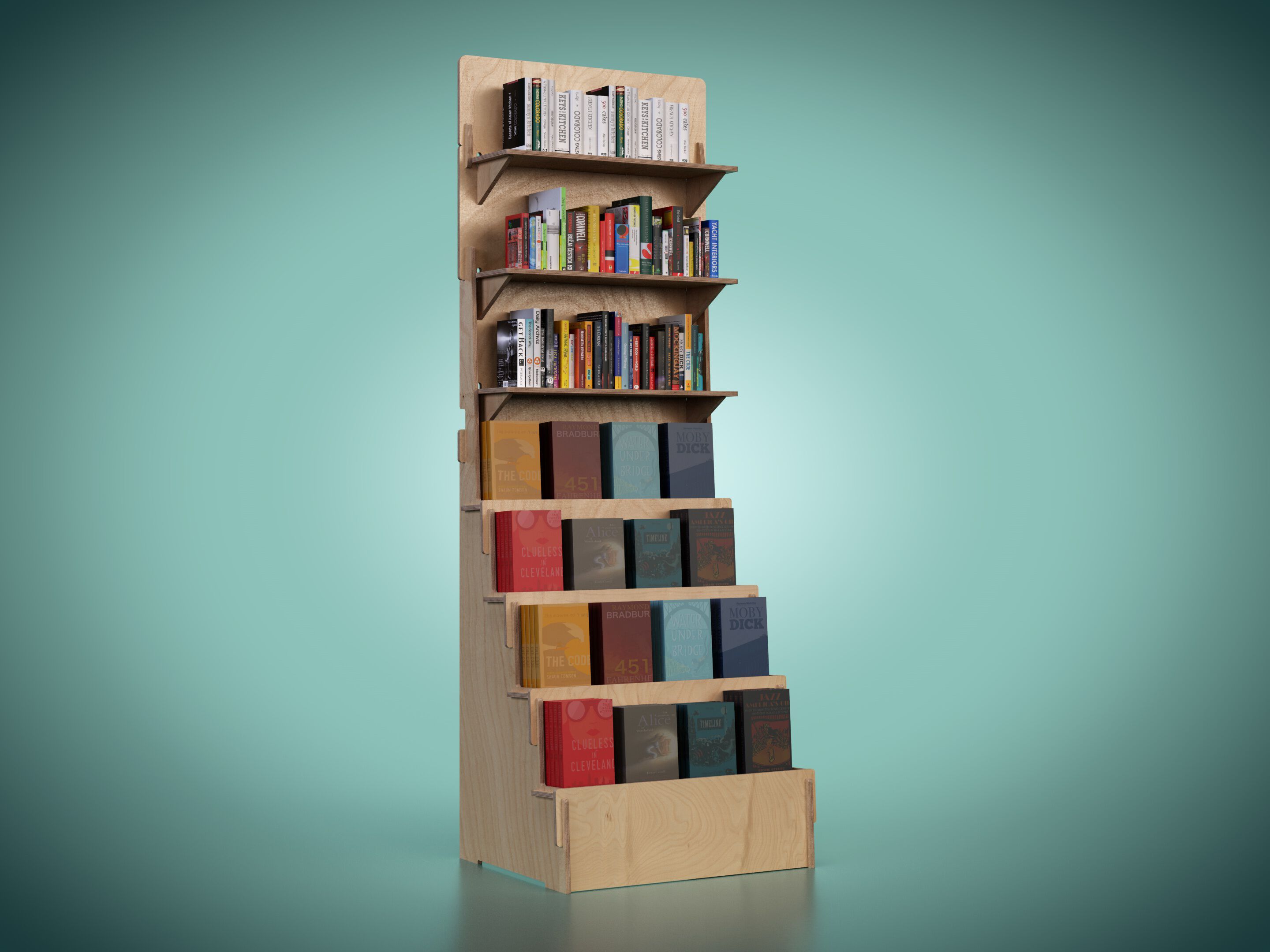 Деревянная напольная стойка дисплея Esposit экспоненты ARCH-00037931 - Вид №4