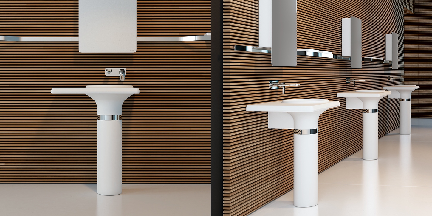 VS001 Напольная раковина стоящая прямоугольная Inbani  - Вид №4