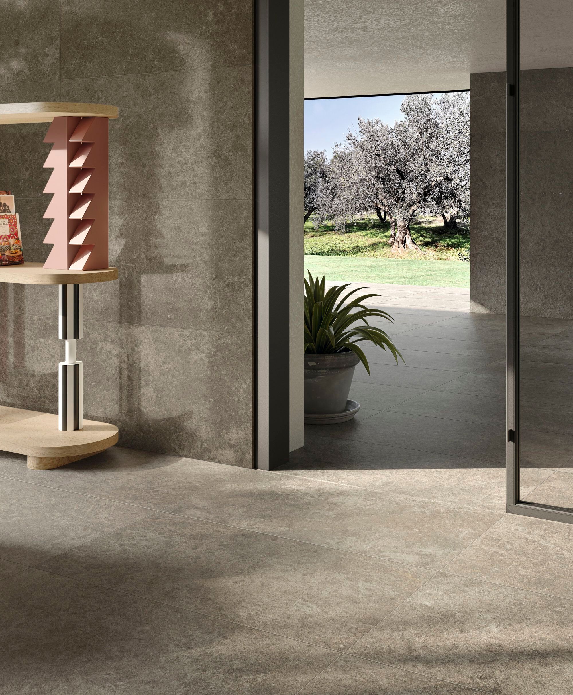 Пол / облицовка керамогранита с эффектом камня Fiandre Pulsar ARCH-00019433 - Вид №1