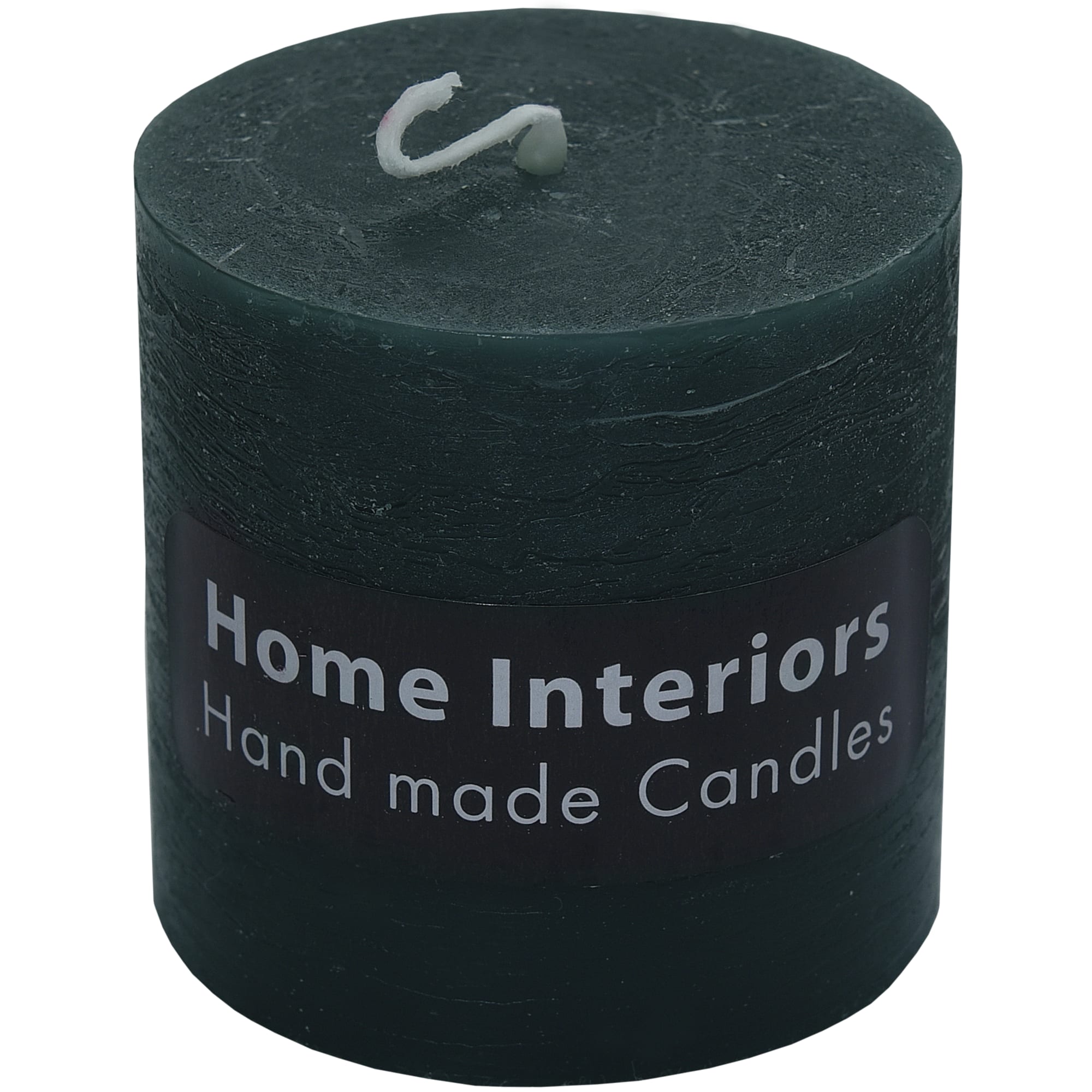 82606759 Свеча-столбик «Рустик» 7х8 см цвет тёмно-зелёный Santreyd 