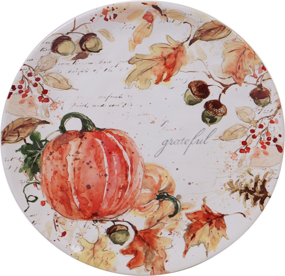 10642234 Certified International Тарелка закусочная Certified Int. Осенние краски-grateful 23см, керамика Керамика 