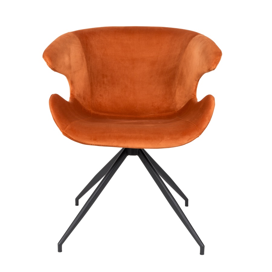 Кресло Mia оранжевое под бархат Zuiver 1200149 - Вид №6