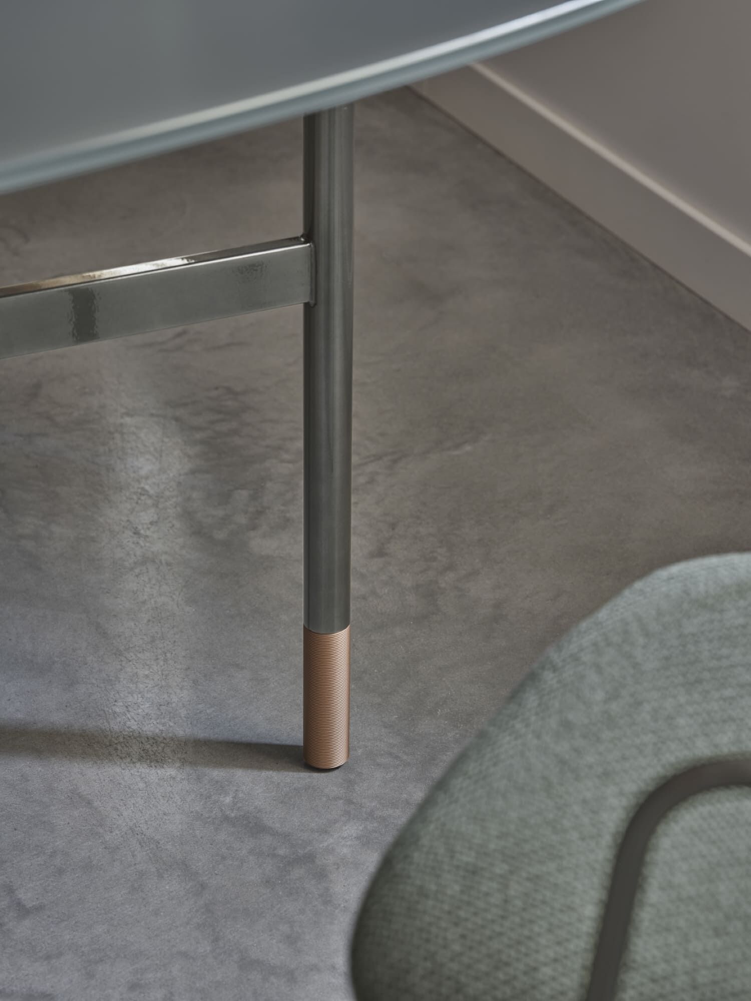 Овальный обеденный стол из стали и хрусталя Bontempi Casa GLAMOUR ARCH-00046367 - Вид №3