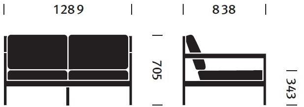 Herman Miller 2-местный тканевый диван Brabo sun-id-1365162 - Вид №5