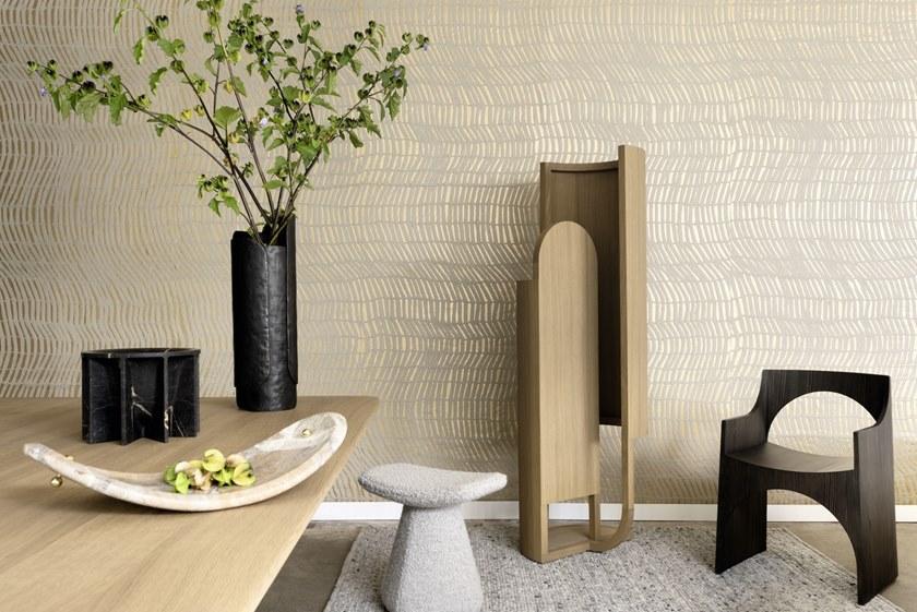 Élitis Огнестойкие обои в цвете abaca Paper sculpture sun-id-1361794 - Вид №1