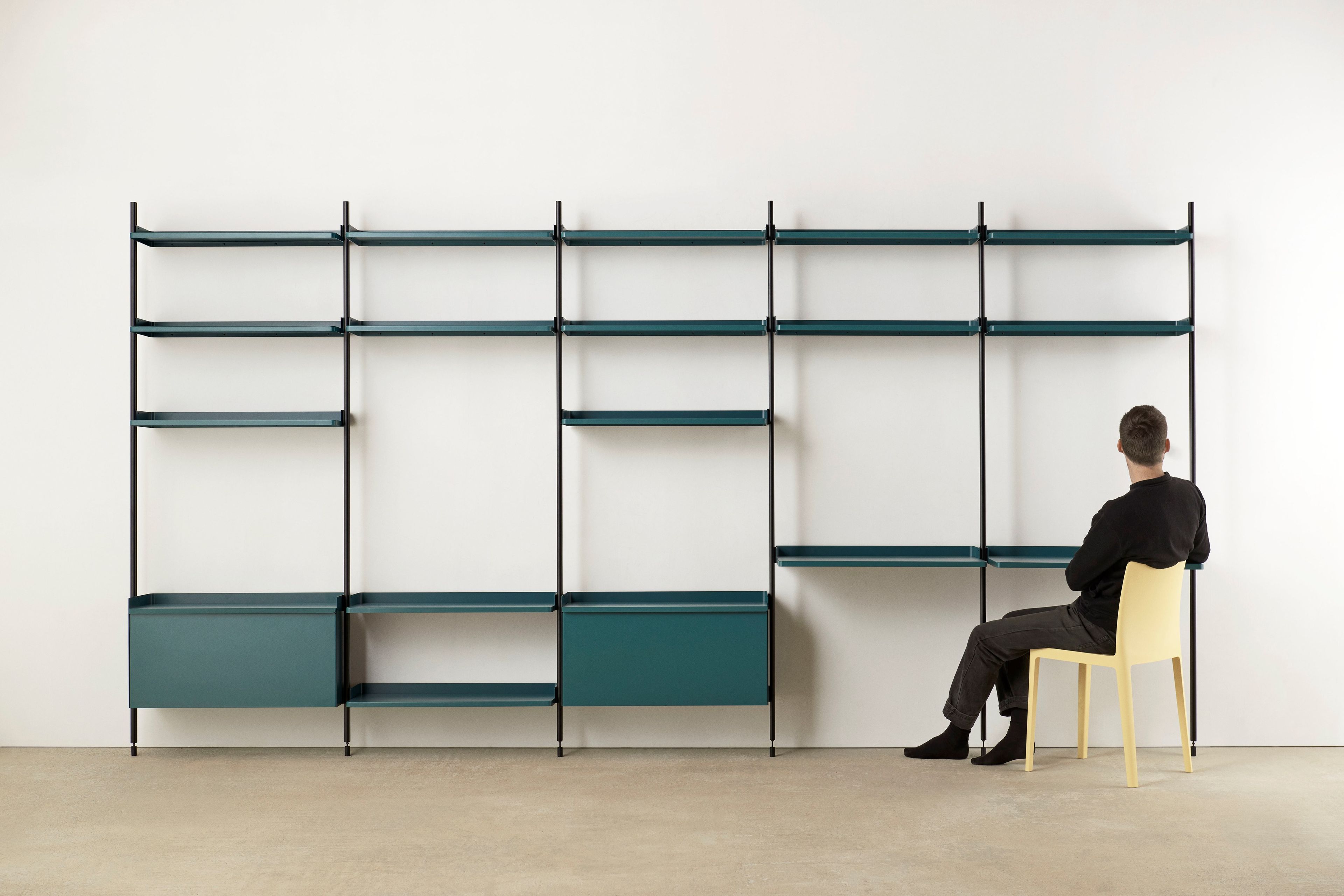 Анодированный алюминиевый секционный книжный шкаф Hay Pier System ARCH-00118408 - Вид №5