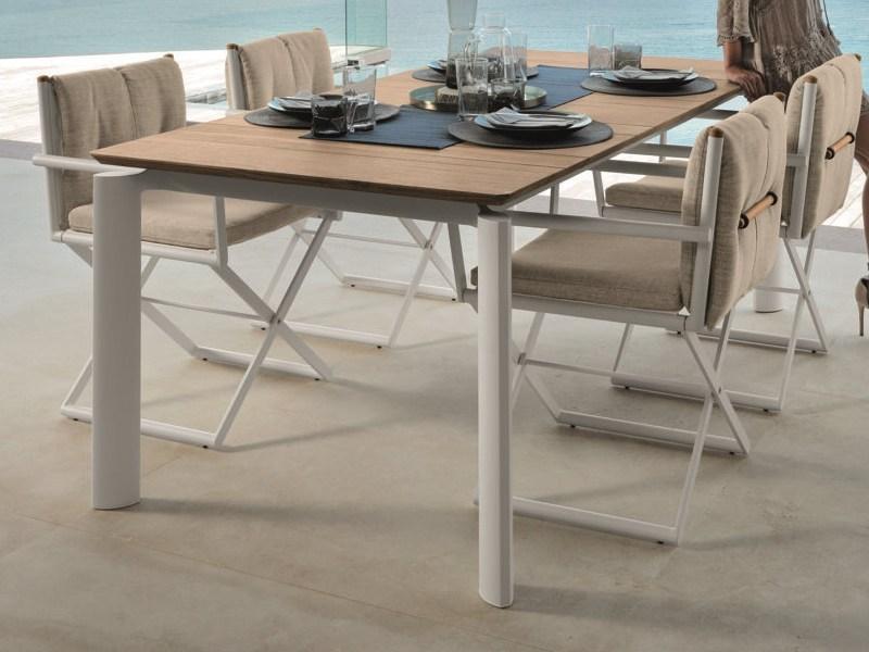 Talenti Садовый стол из тикового дерева раздвижной Domino Domtp160 / 200 - Вид №4