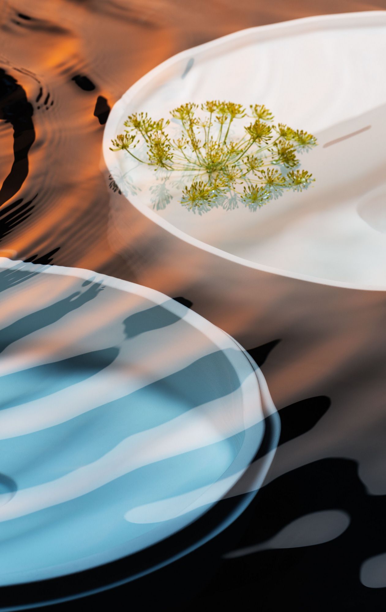 Умывальник с одной круглой столешницей из Cristalplant® Zucchetti Rise ARCH-00145026 - Вид №2