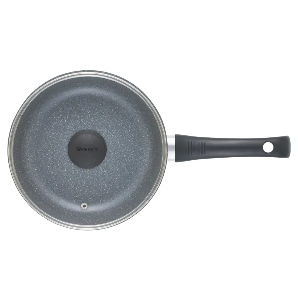 Сковорода Werner Letizia 51671 22 см алюминий с крышкой цвет черный STLM-2063317 - Вид №4