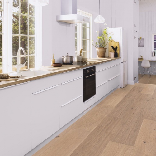 Инженерная доска Boen Chalet Traditional Белый Live Natural Неированная Дуб Натур (Гладкая) 2000-4000х200 мм EICX4MFD - Вид №2