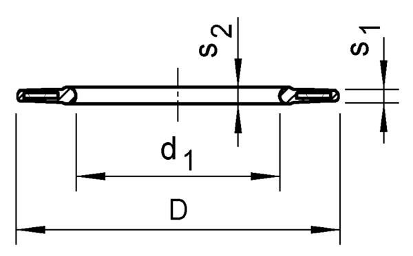 SANIT 852700210720403 Прокладка, фланец втулки, со стальным сердечником  - Вид №1