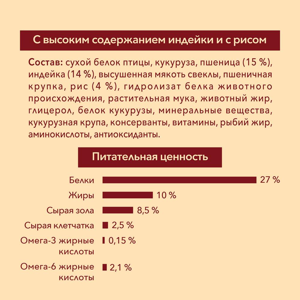 ПР0059695 Корм для собак для мелких пород, контроль веса, индейка, рис сух. 1,5кг ONE  - Вид №8