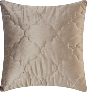 85185996 Подушка Ромб 50x50 см цвет серо-коричневый STLM-0059600 LINEN WAY