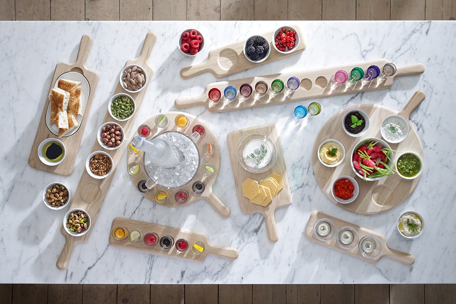 Чаши 40 см белые на подставке 3 штуки Paddle LSA INTERNATIONAL ДИЗАЙНЕРСКИЕ 00-3870017 Белый  - Вид №2