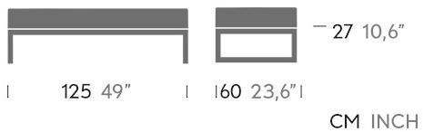 Kettal Садовая скамейка из акриловой ткани Landscape sun-id-1423160 - Вид №1