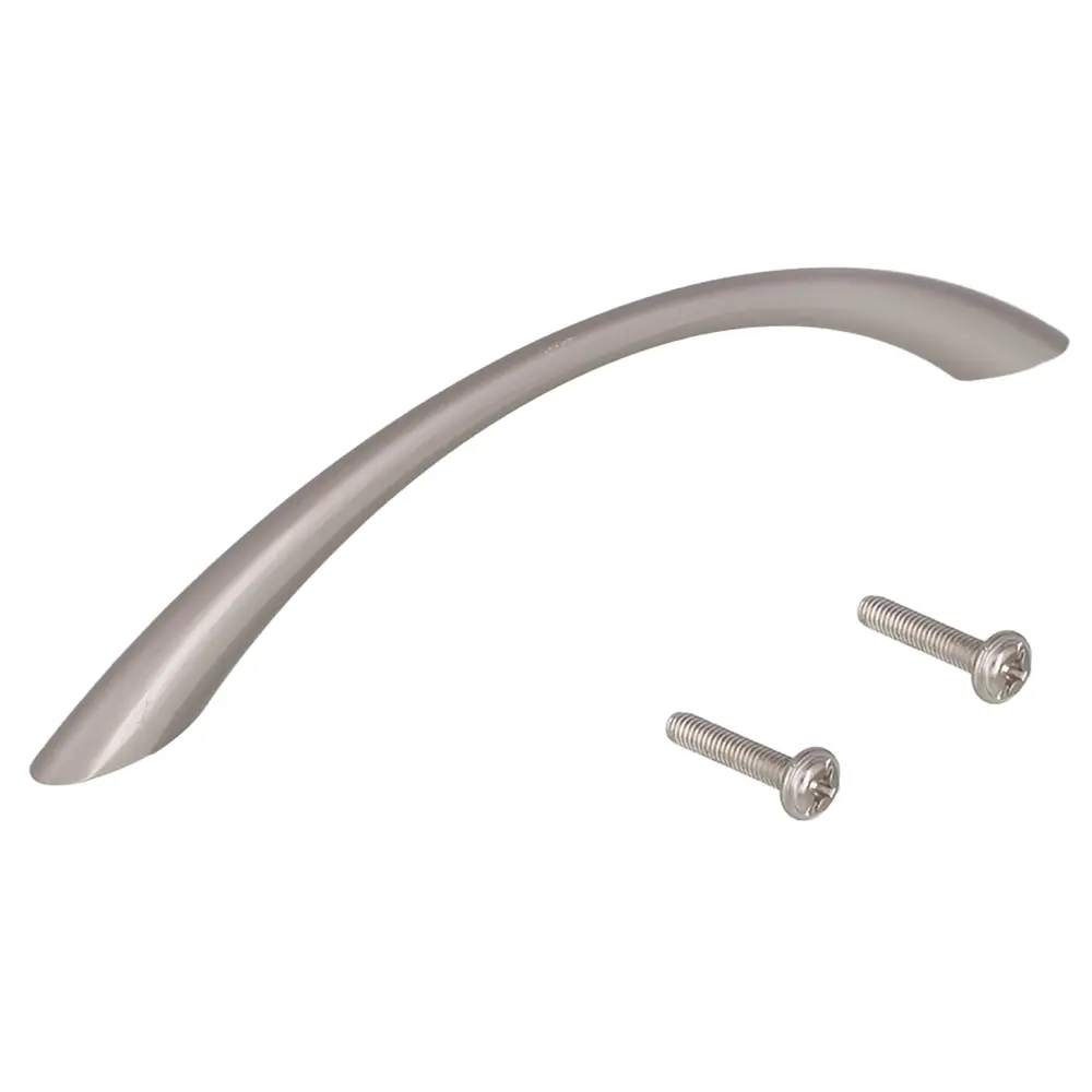 Мебельная ручка-скоба RS028SN.3 128 мм матовый никель BOYARD STLM-2153621 - Вид №1