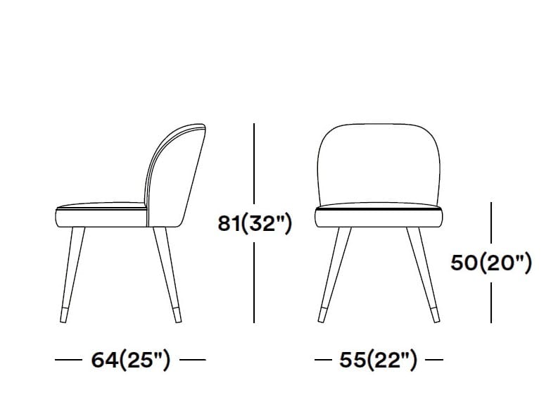 Мягкий стул из ткани Tirolo Candy ARCH-00064978 - Вид №8