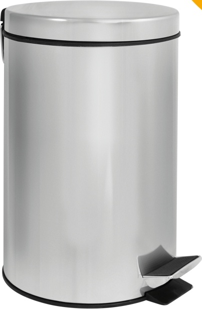 2565.068 Урна с механизмом поднятия крышки 12л 11312 нержав сталь 12 л Solinne Puff  - Вид №9