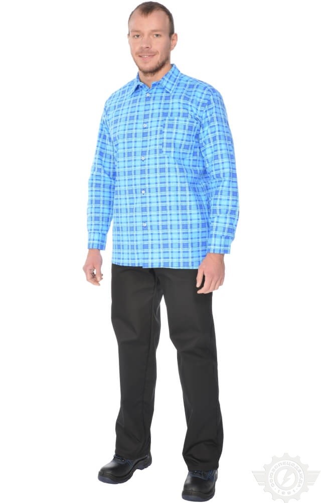 69166 Сорочка рабочая теплая  Толстовки, рубашки, футболки, тенниски размер 56-58 Спецодежда  - Вид №2