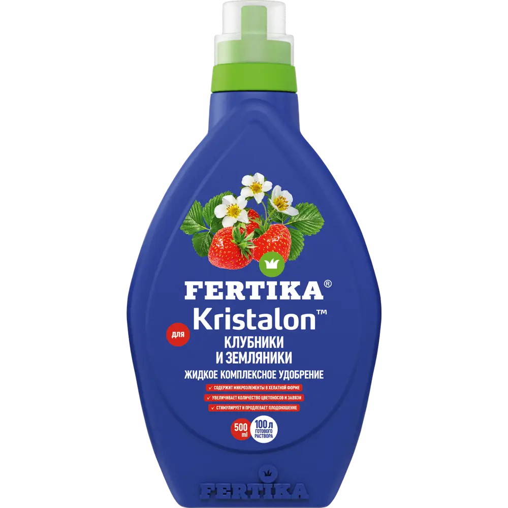 FERTIKA Кристалон — жидкое удобрение для клубники и земляники 0.5 л 18415651 STLM-0010725