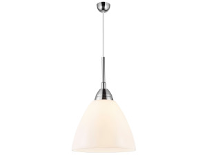 Стеклянный и металлический подвесной светильник