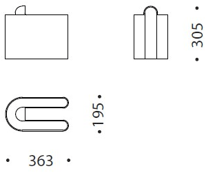 B-LINE Стеллаж для журналов из полиэтилена sun-id-1472123 - Вид №3