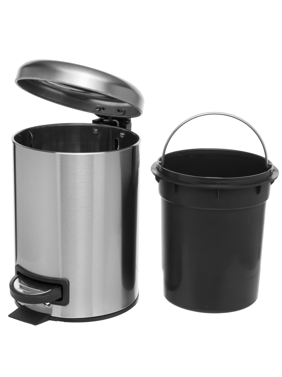 Вёдра с педалью и крышкой Pavo 3L Inox NAVAKO 11529 - Вид №2