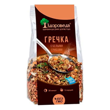 Гречка с белыми грибами Здороведа 250 г Santreyd 13078