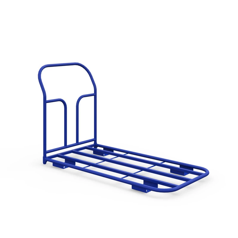 Тележка платформенная каркасная ТК 4 (г/п 500 кг, 1200x600 мм, колеса черная резина 200 мм) Верстакофф 65-0572