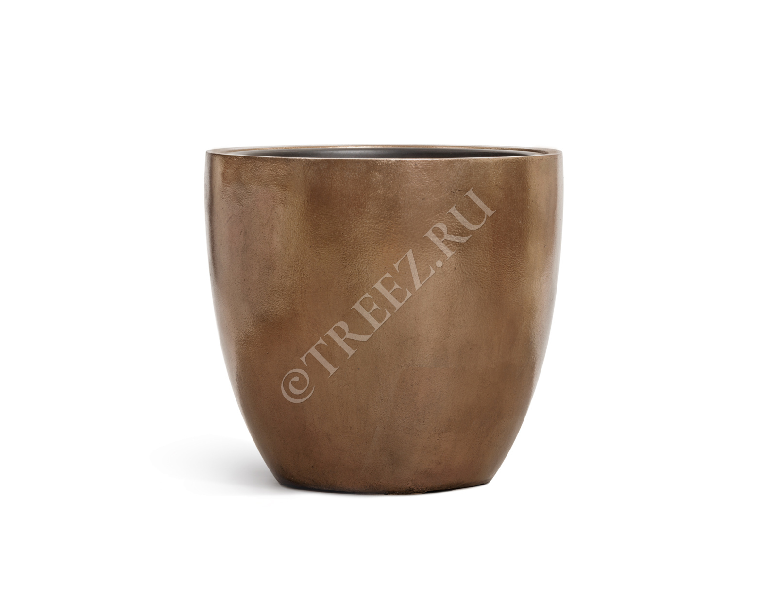 41.3320-04-031-BRS-30 Кашпо  Effectory - серия Metal - Округлый конус - Тёмное-матовое золото Цветочная коллекция  - Вид №1
