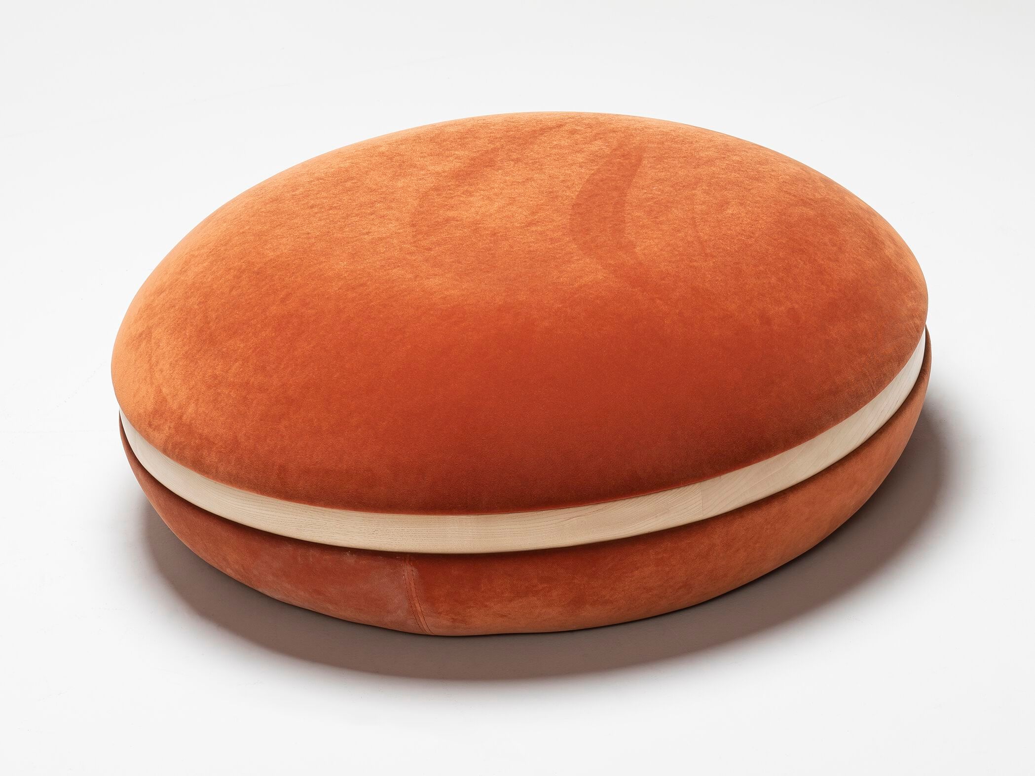 Круглый пуф из ткани Papell Design Arvil ARCH-00031821 - Вид №1