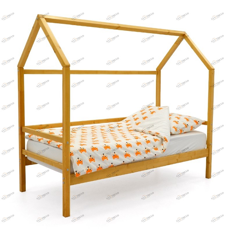 Кровать-домик детская деревянная Svogen БЕЛЬМАРКО  00-3833064 Бежевый Santreyd 