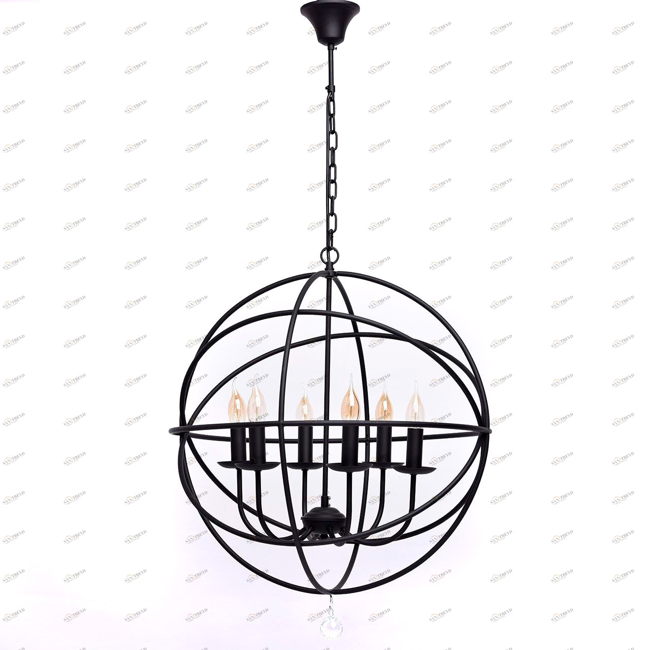 Подвесная люстра MW-Light Замок 249017106 MW-LIGHT ДИЗАЙНЕРСКИЕ, ЗАМОК, ШАР 185585 Черный 