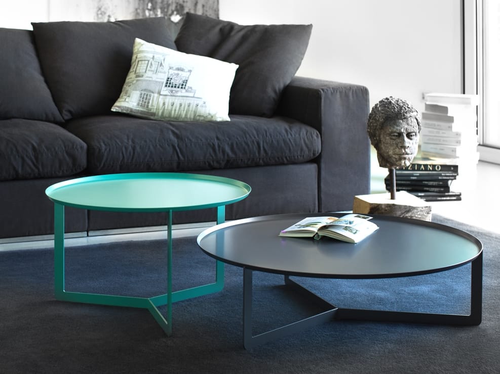 Круглый металлический журнальный столик для гостиной MEMEDESIGN ARCH-00024570 - Вид №1