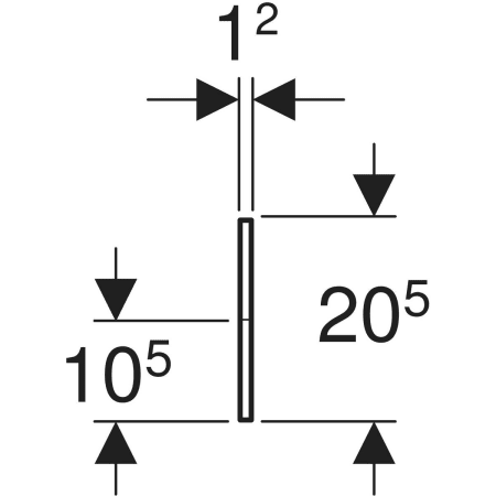 430310226 Фронтальная декоративная панель Geberit Bambini для детской раковины, для трех смесителей для раковины, более низкая раковина слева Geberit  - Вид №2